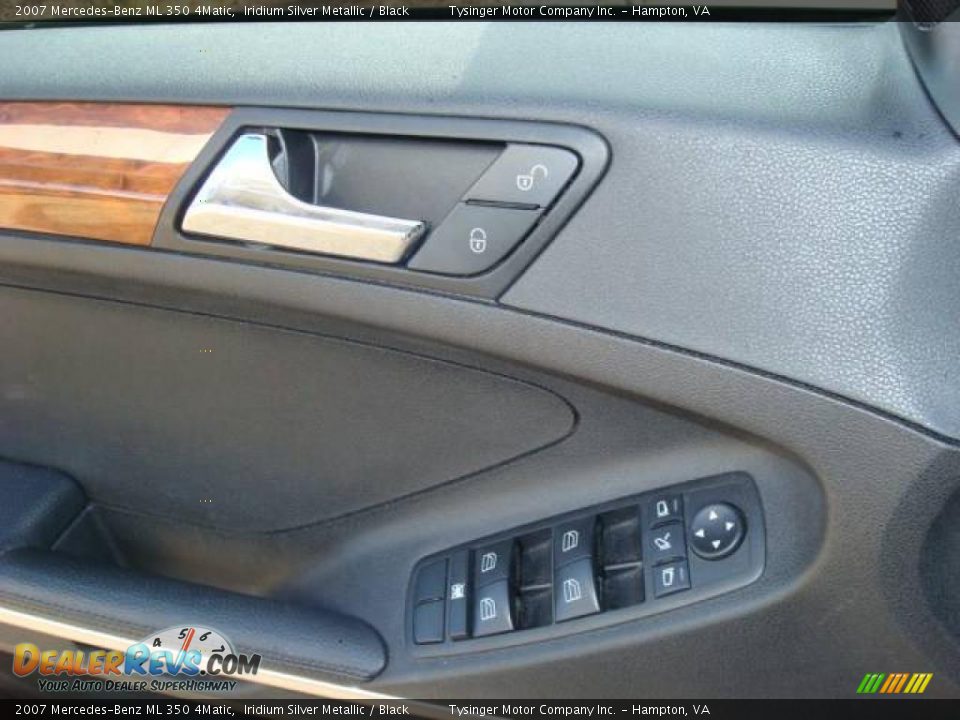 2007 Mercedes-Benz ML 350 4Matic Iridium Silver Metallic / Black Photo #16