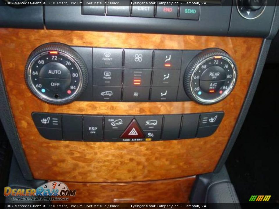 2007 Mercedes-Benz ML 350 4Matic Iridium Silver Metallic / Black Photo #19
