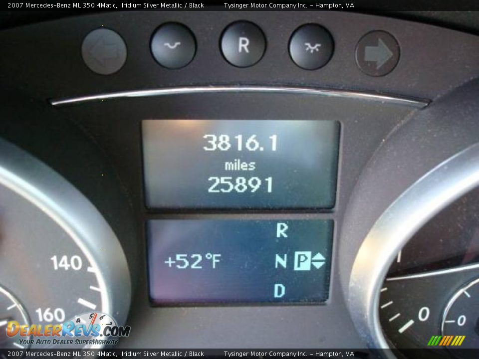 2007 Mercedes-Benz ML 350 4Matic Iridium Silver Metallic / Black Photo #22