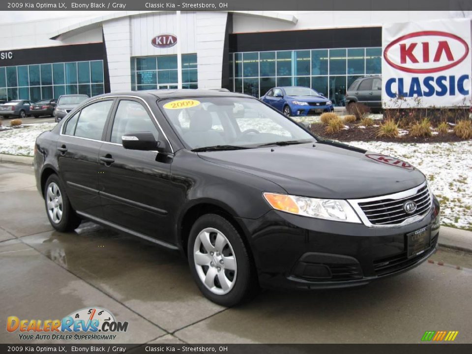 2009 Kia Optima LX Ebony Black / Gray Photo #1
