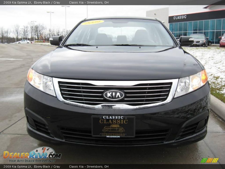 2009 Kia Optima LX Ebony Black / Gray Photo #2