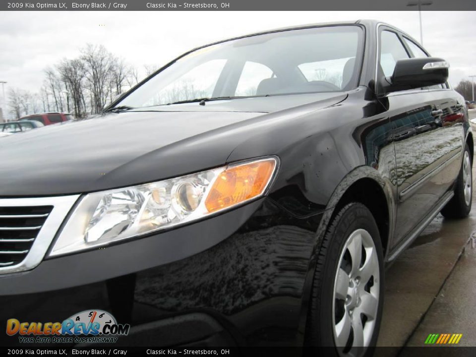 2009 Kia Optima LX Ebony Black / Gray Photo #3