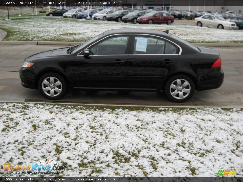 2009 Kia Optima LX Ebony Black / Gray Photo #4