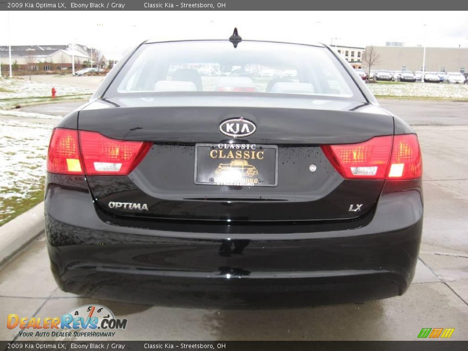 2009 Kia Optima LX Ebony Black / Gray Photo #6