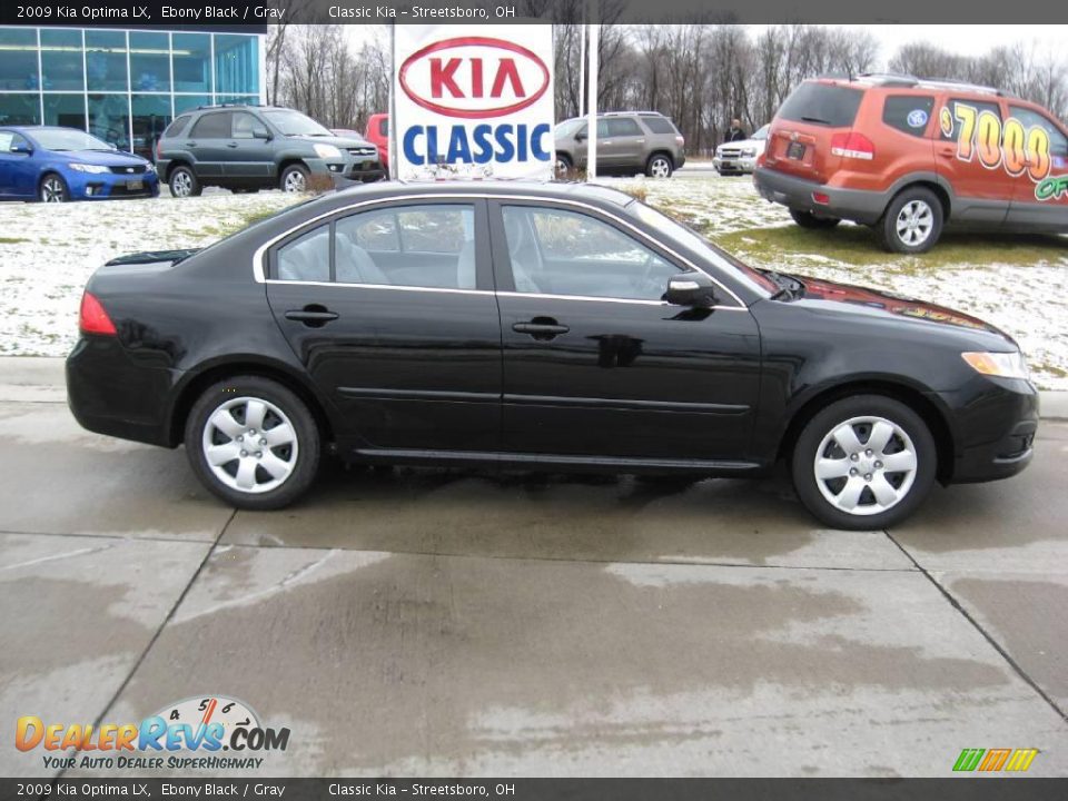 2009 Kia Optima LX Ebony Black / Gray Photo #8
