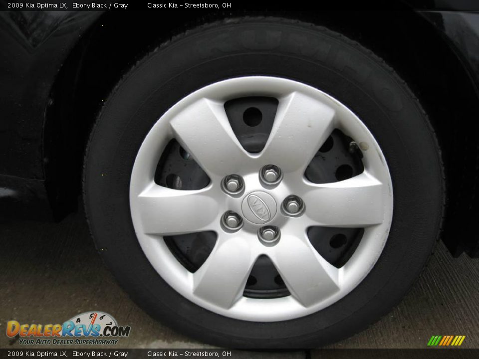 2009 Kia Optima LX Ebony Black / Gray Photo #10
