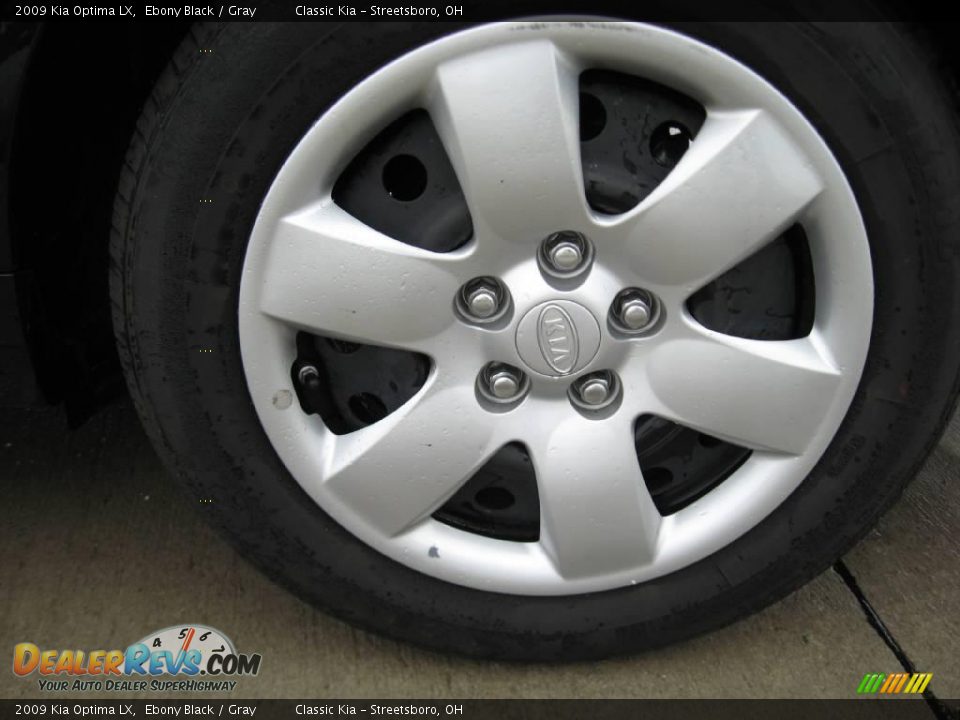 2009 Kia Optima LX Ebony Black / Gray Photo #12