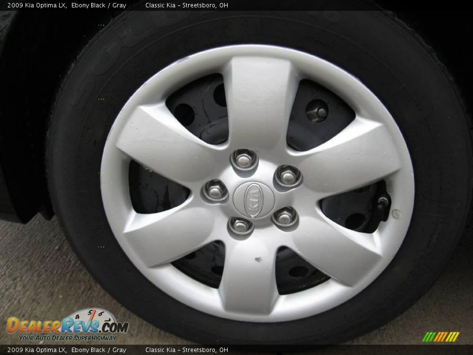 2009 Kia Optima LX Ebony Black / Gray Photo #13