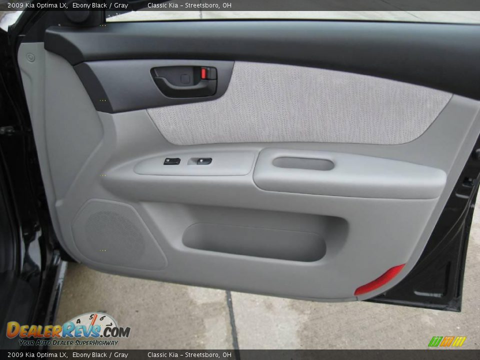 2009 Kia Optima LX Ebony Black / Gray Photo #22