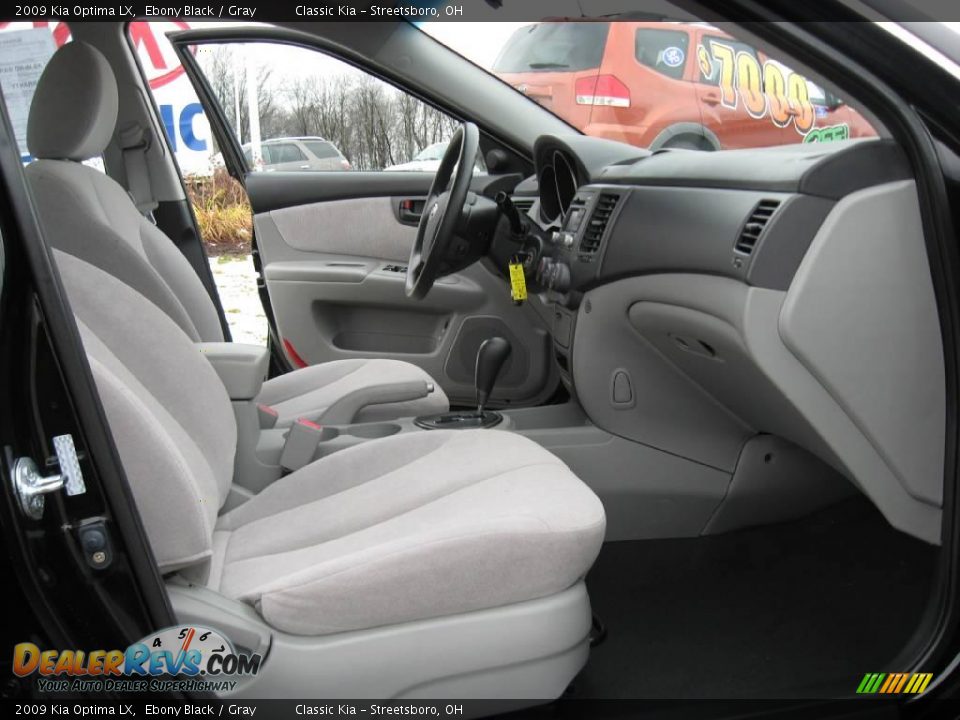 2009 Kia Optima LX Ebony Black / Gray Photo #23