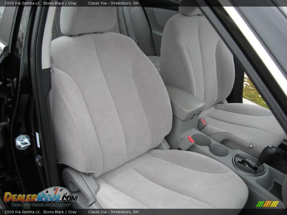 2009 Kia Optima LX Ebony Black / Gray Photo #24