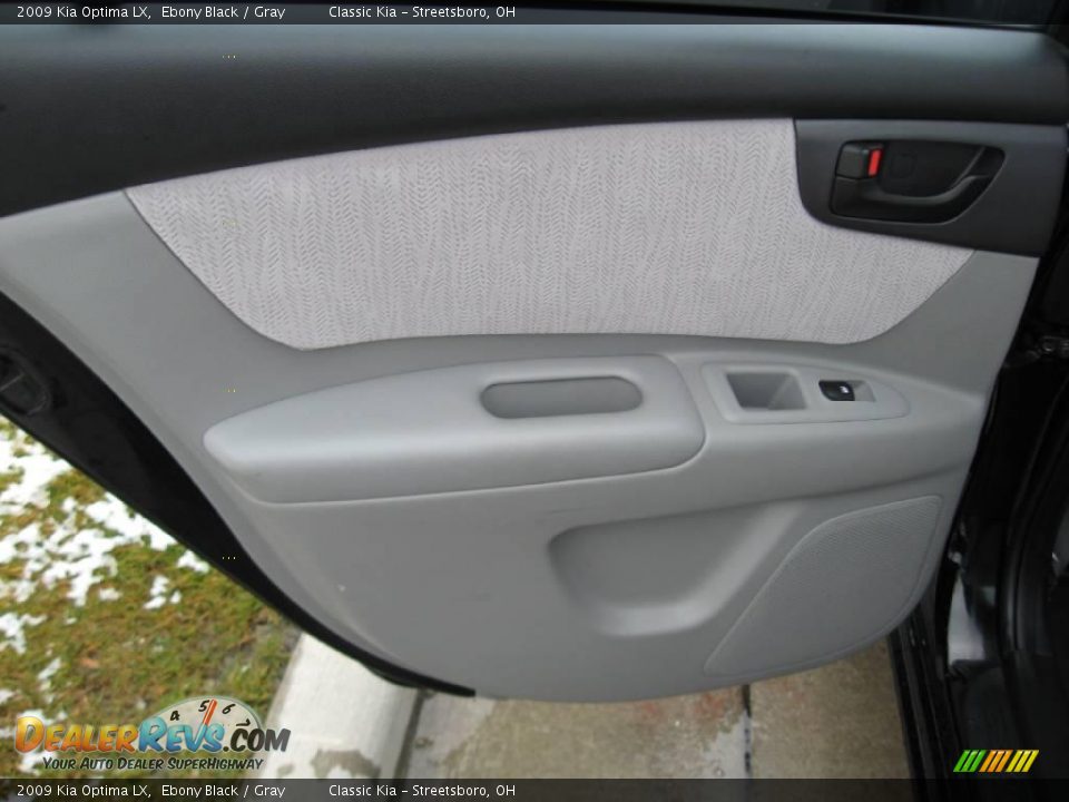 2009 Kia Optima LX Ebony Black / Gray Photo #25