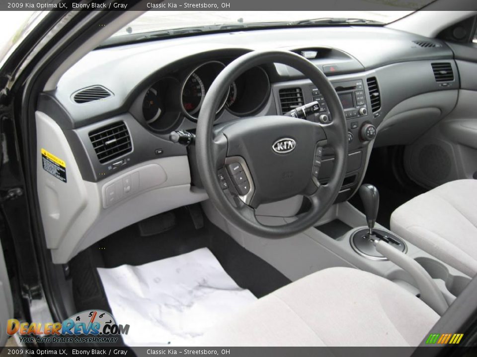 2009 Kia Optima LX Ebony Black / Gray Photo #28