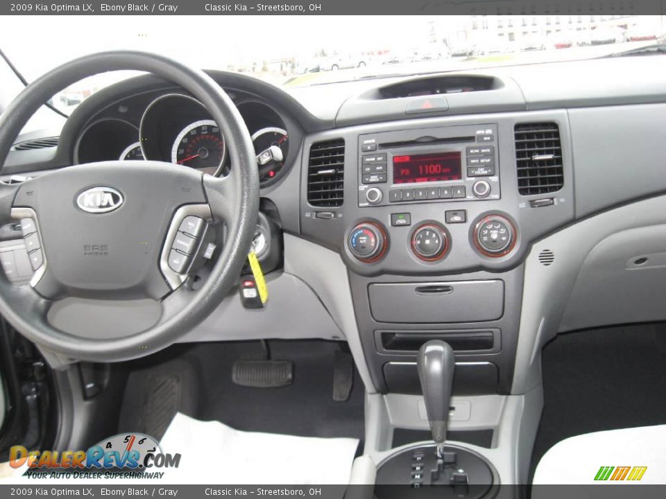 2009 Kia Optima LX Ebony Black / Gray Photo #29