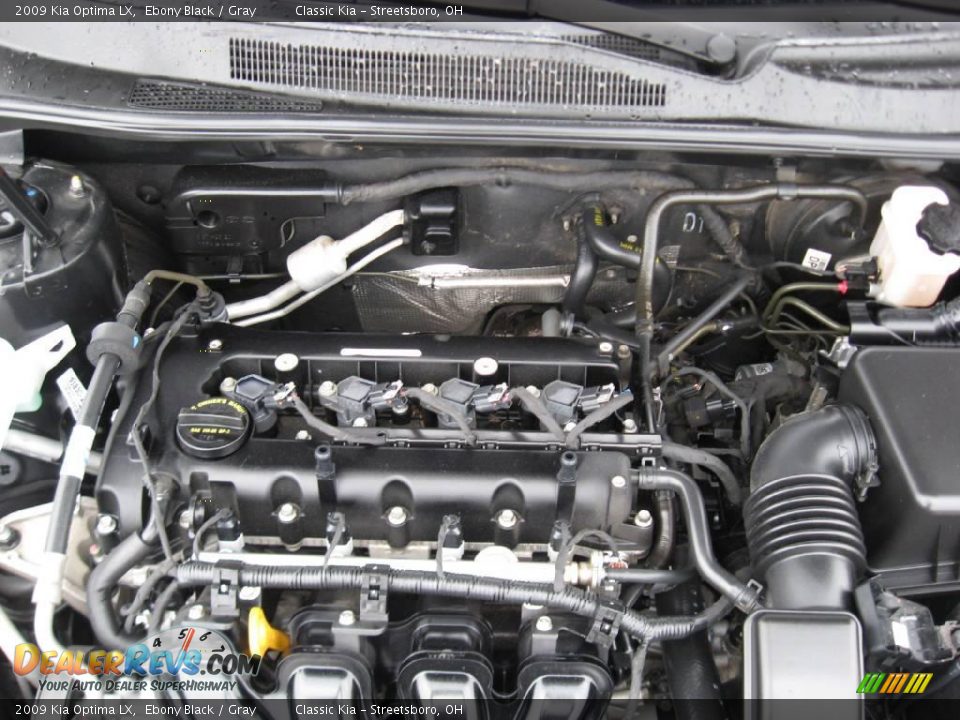 2009 Kia Optima LX Ebony Black / Gray Photo #30