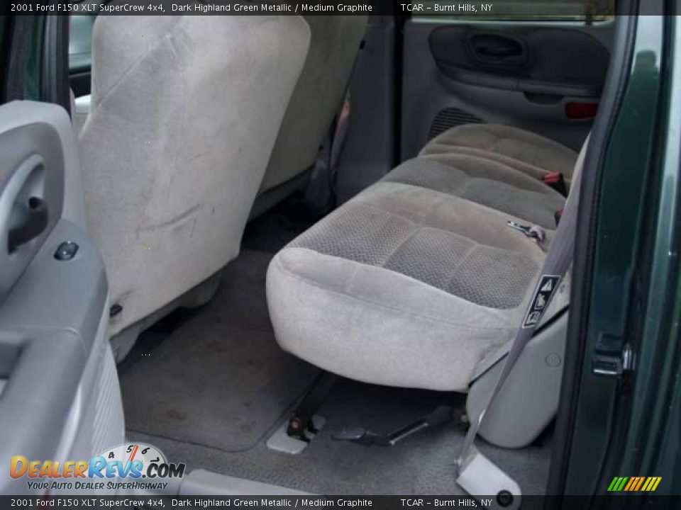 2001 Ford F150 XLT SuperCrew 4x4 Dark Highland Green Metallic / Medium Graphite Photo #9