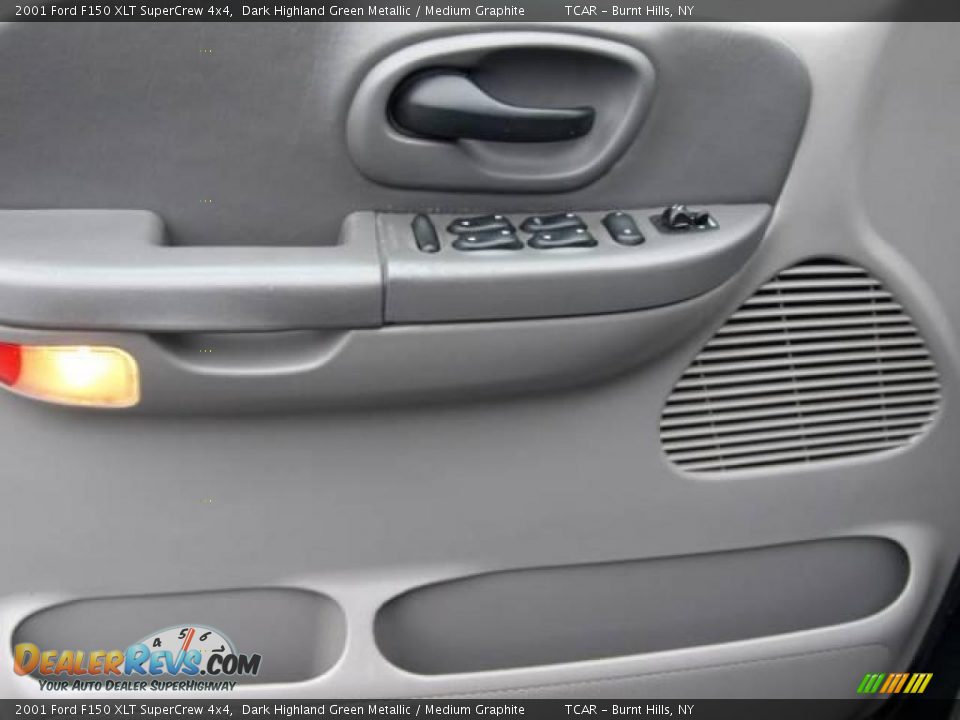 2001 Ford F150 XLT SuperCrew 4x4 Dark Highland Green Metallic / Medium Graphite Photo #10