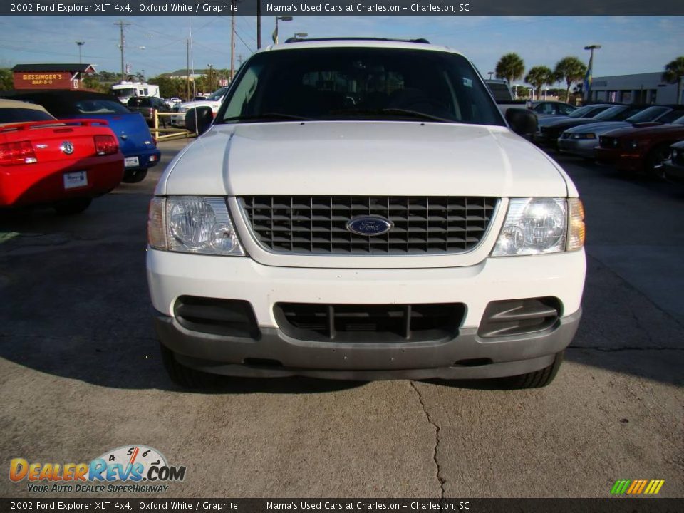 2002 Ford Explorer XLT 4x4 Oxford White / Graphite Photo #3