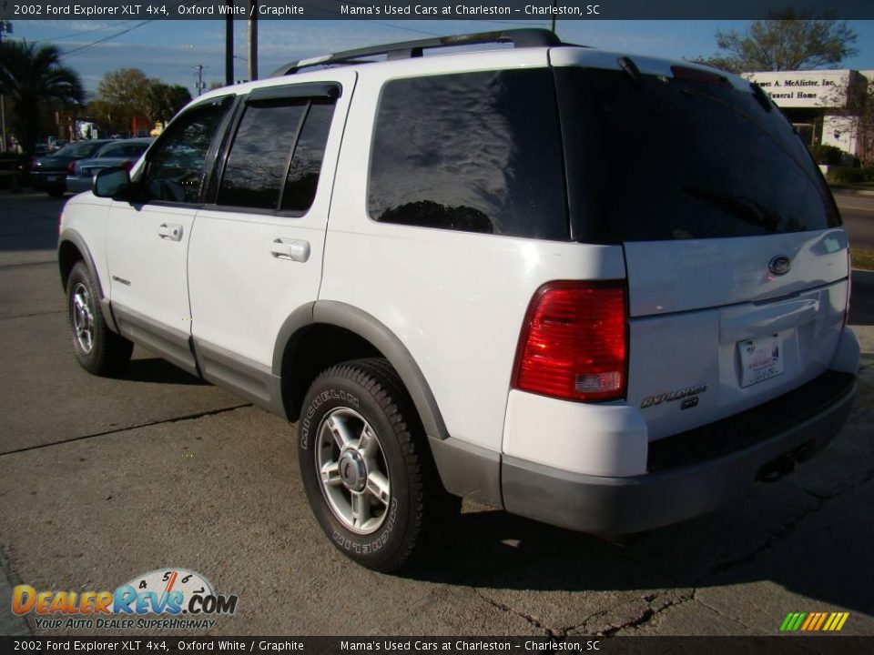 2002 Ford Explorer XLT 4x4 Oxford White / Graphite Photo #6