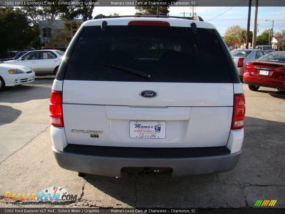 2002 Ford Explorer XLT 4x4 Oxford White / Graphite Photo #7