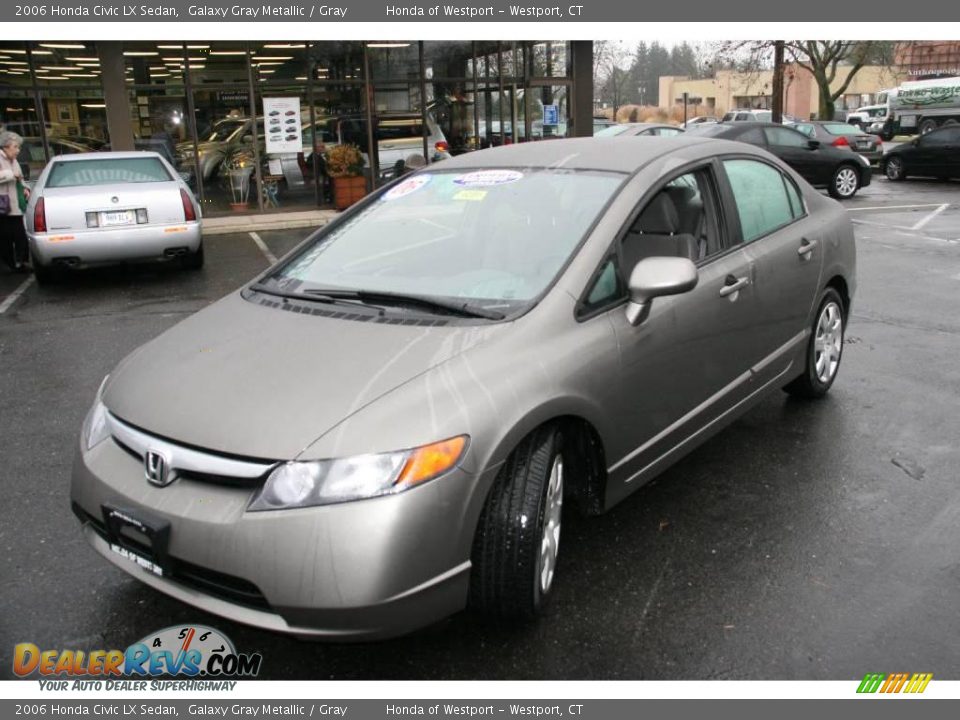 2006 Honda Civic LX Sedan Galaxy Gray Metallic / Gray Photo #1