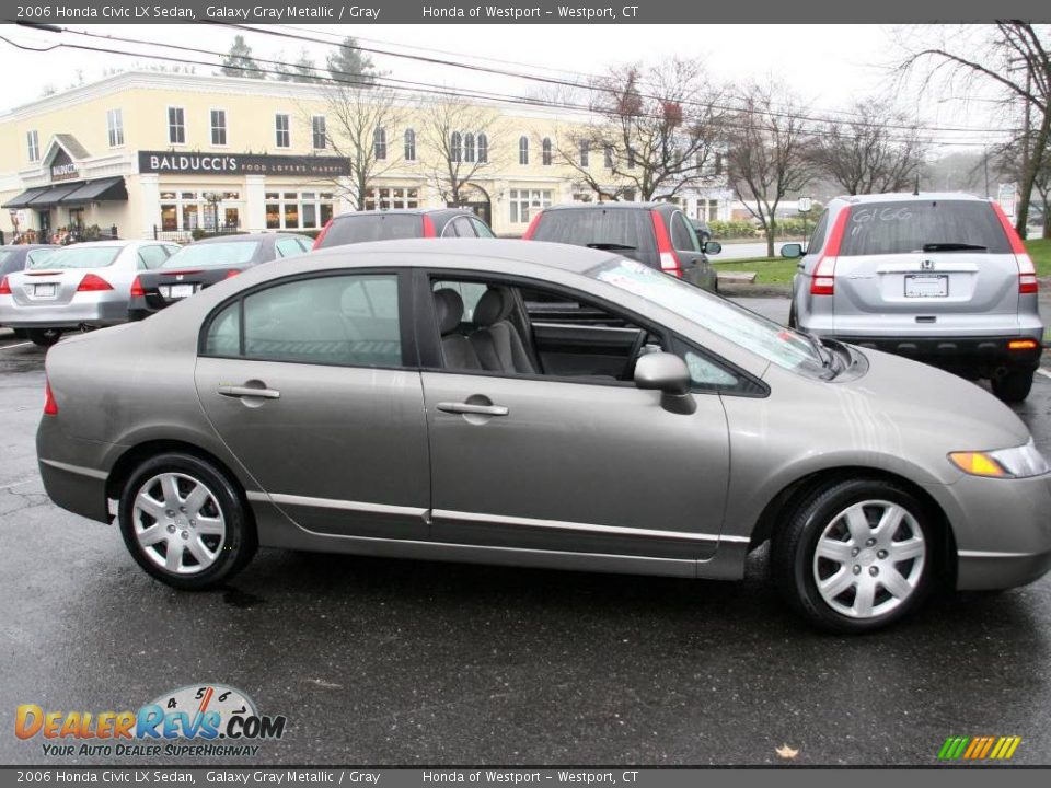 2006 Honda Civic LX Sedan Galaxy Gray Metallic / Gray Photo #5