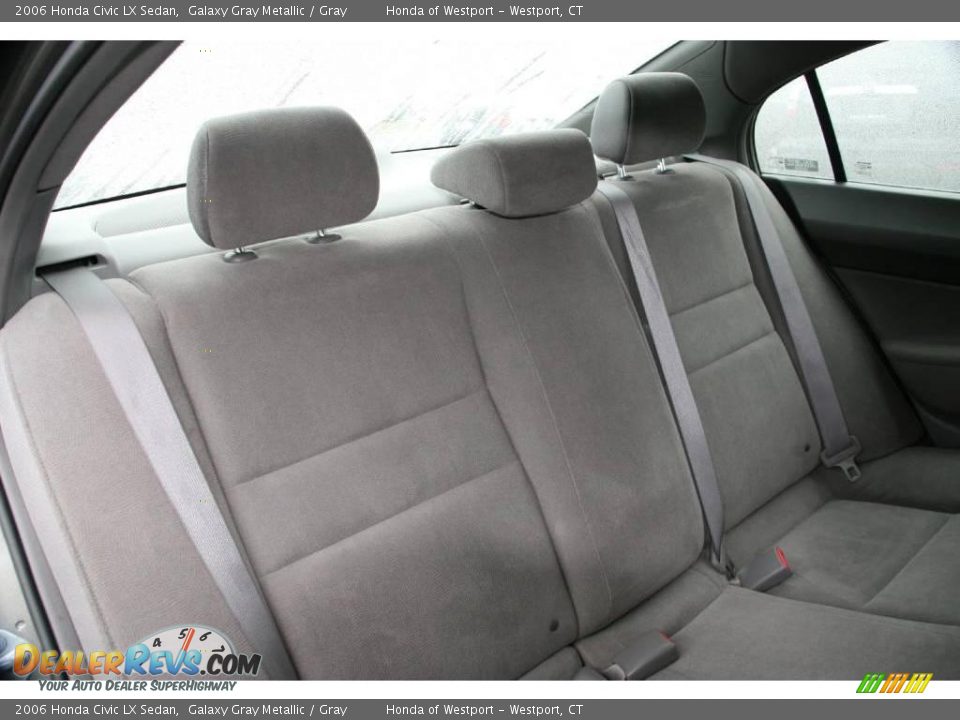 2006 Honda Civic LX Sedan Galaxy Gray Metallic / Gray Photo #14