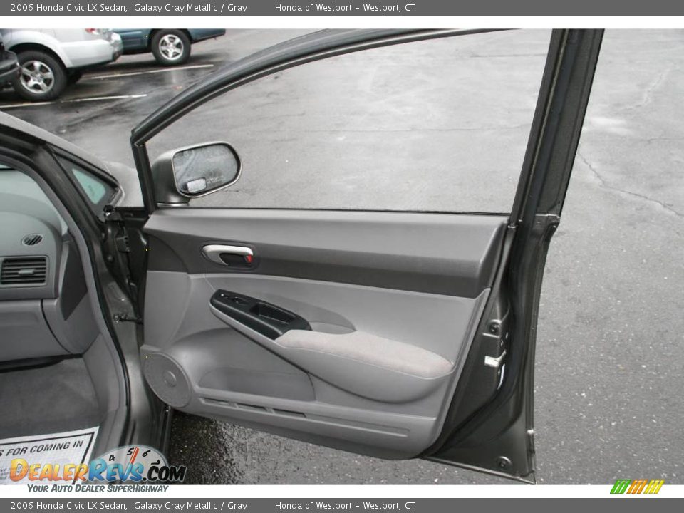 2006 Honda Civic LX Sedan Galaxy Gray Metallic / Gray Photo #15
