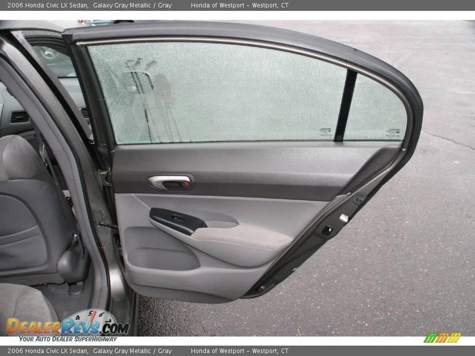 2006 Honda Civic LX Sedan Galaxy Gray Metallic / Gray Photo #16