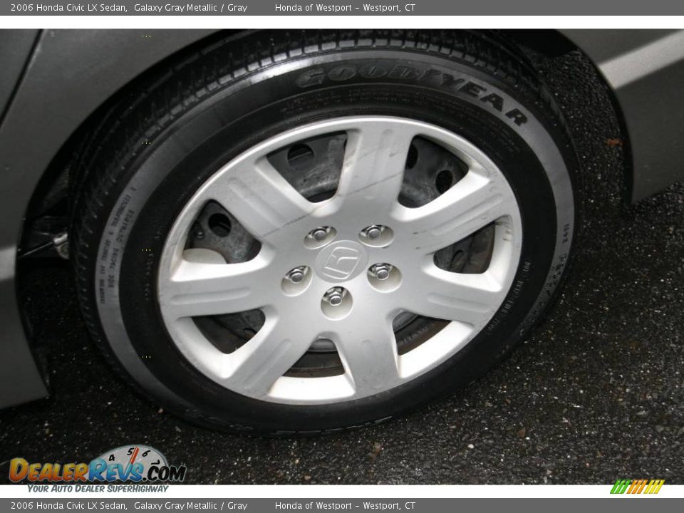2006 Honda Civic LX Sedan Galaxy Gray Metallic / Gray Photo #19