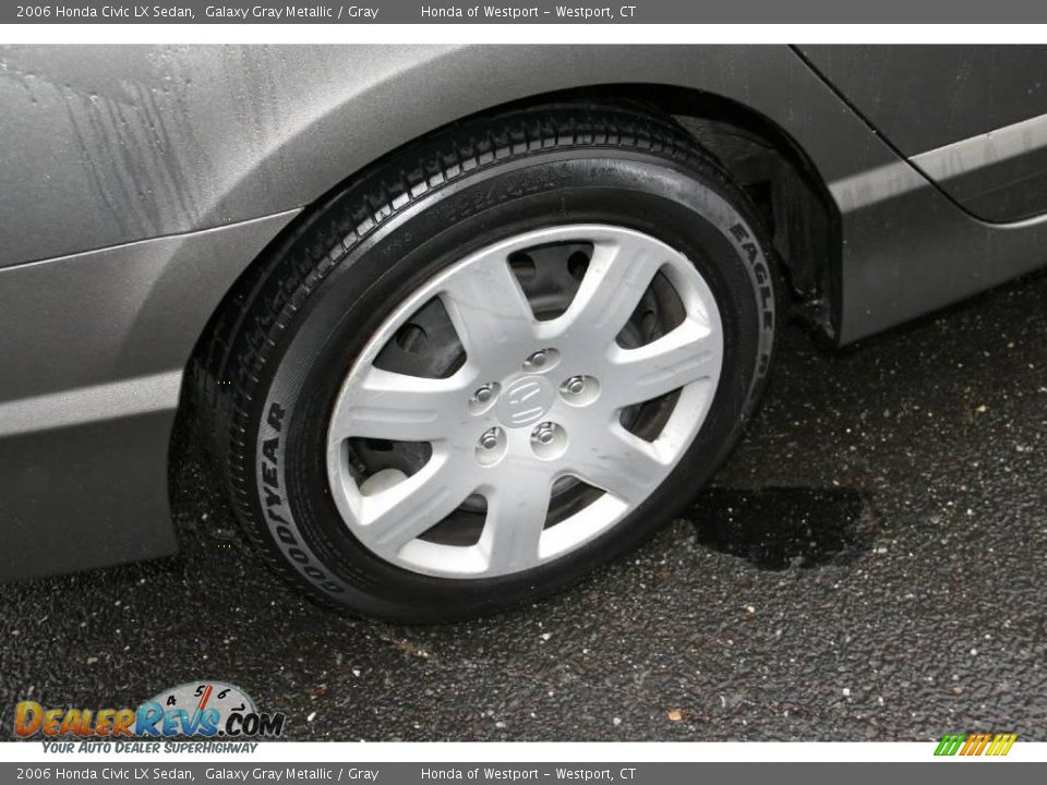 2006 Honda Civic LX Sedan Galaxy Gray Metallic / Gray Photo #20