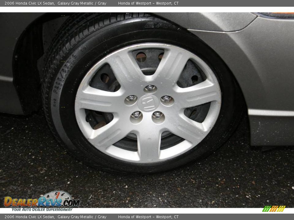 2006 Honda Civic LX Sedan Galaxy Gray Metallic / Gray Photo #21