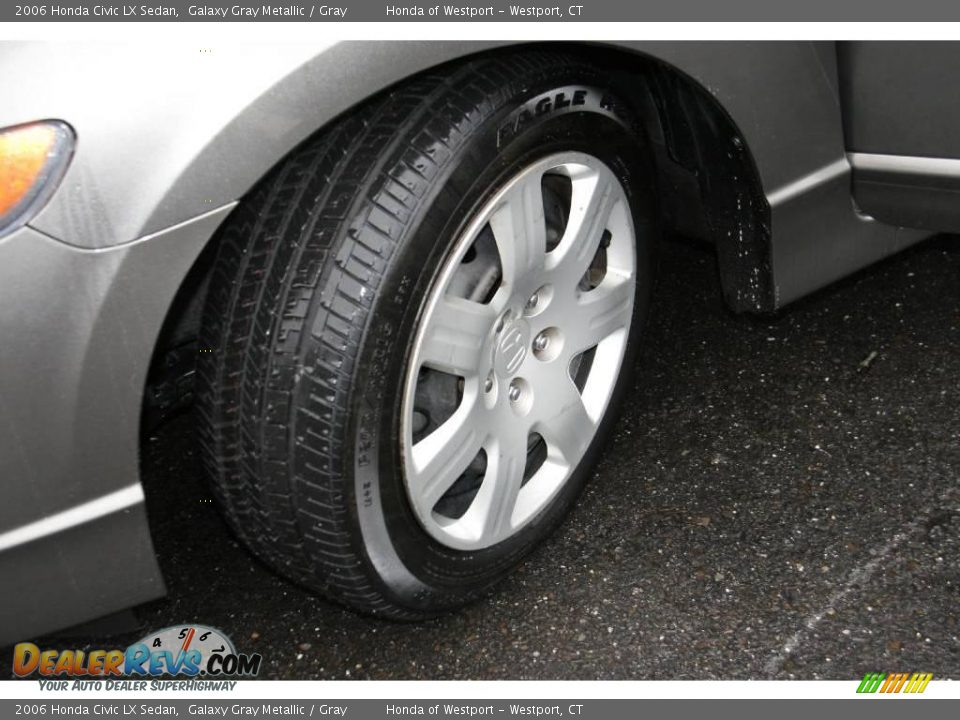 2006 Honda Civic LX Sedan Galaxy Gray Metallic / Gray Photo #22