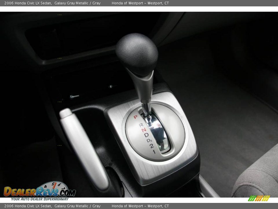 2006 Honda Civic LX Sedan Galaxy Gray Metallic / Gray Photo #23