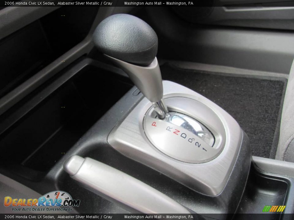 2006 Honda Civic LX Sedan Alabaster Silver Metallic / Gray Photo #15