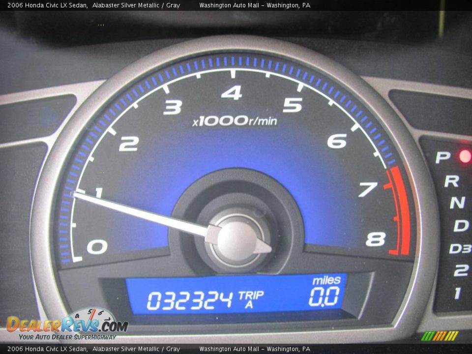 2006 Honda Civic LX Sedan Alabaster Silver Metallic / Gray Photo #20