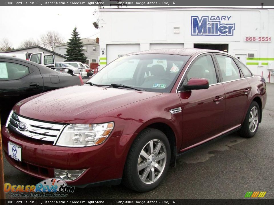 2008 Ford Taurus SEL Merlot Metallic / Medium Light Stone Photo #1