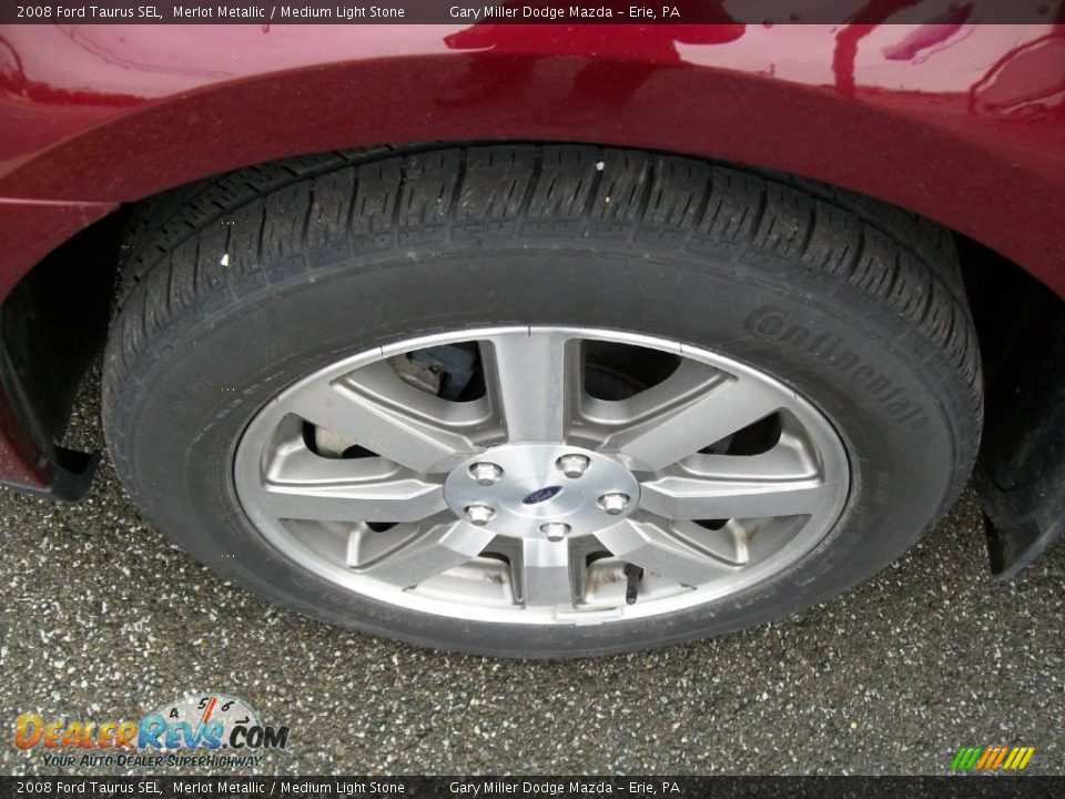 2008 Ford Taurus SEL Merlot Metallic / Medium Light Stone Photo #9