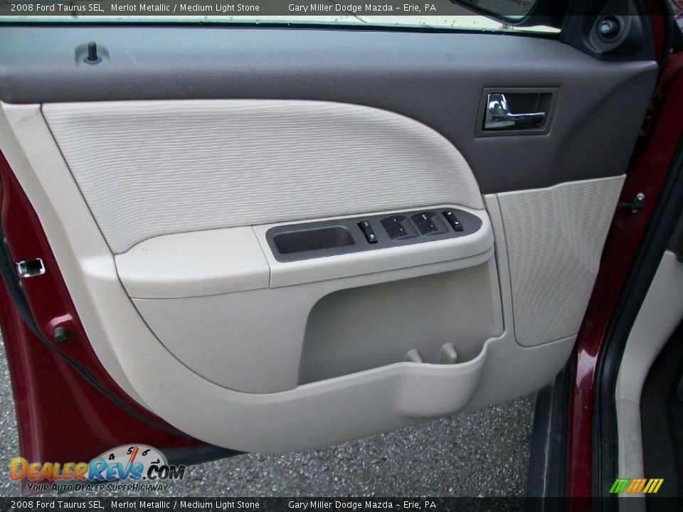 2008 Ford Taurus SEL Merlot Metallic / Medium Light Stone Photo #11