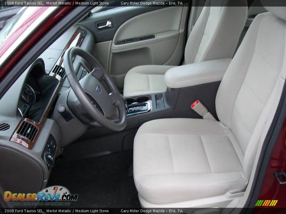 2008 Ford Taurus SEL Merlot Metallic / Medium Light Stone Photo #12
