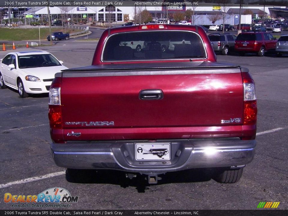 2006 Toyota Tundra SR5 Double Cab Salsa Red Pearl / Dark Gray Photo #3