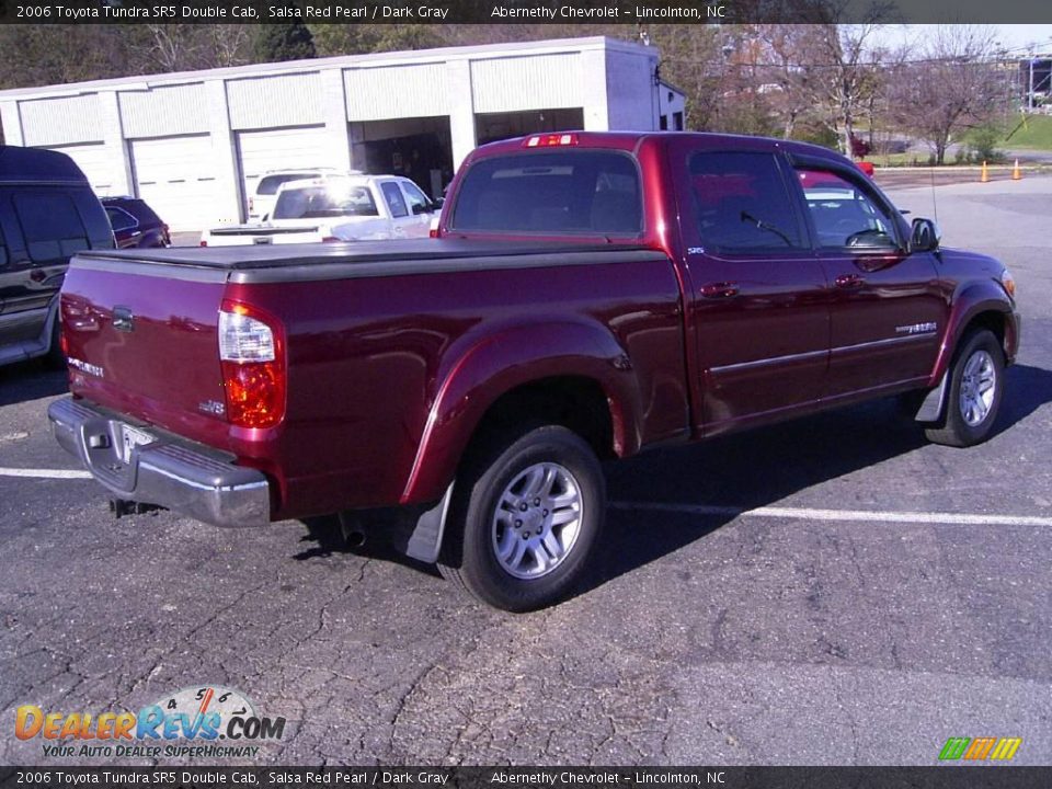 2006 Toyota Tundra SR5 Double Cab Salsa Red Pearl / Dark Gray Photo #4