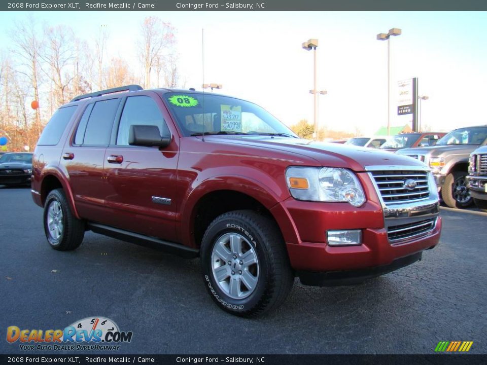 2008 Ford Explorer XLT Redfire Metallic / Camel Photo #1