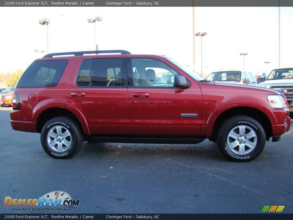 2008 Ford Explorer XLT Redfire Metallic / Camel Photo #2