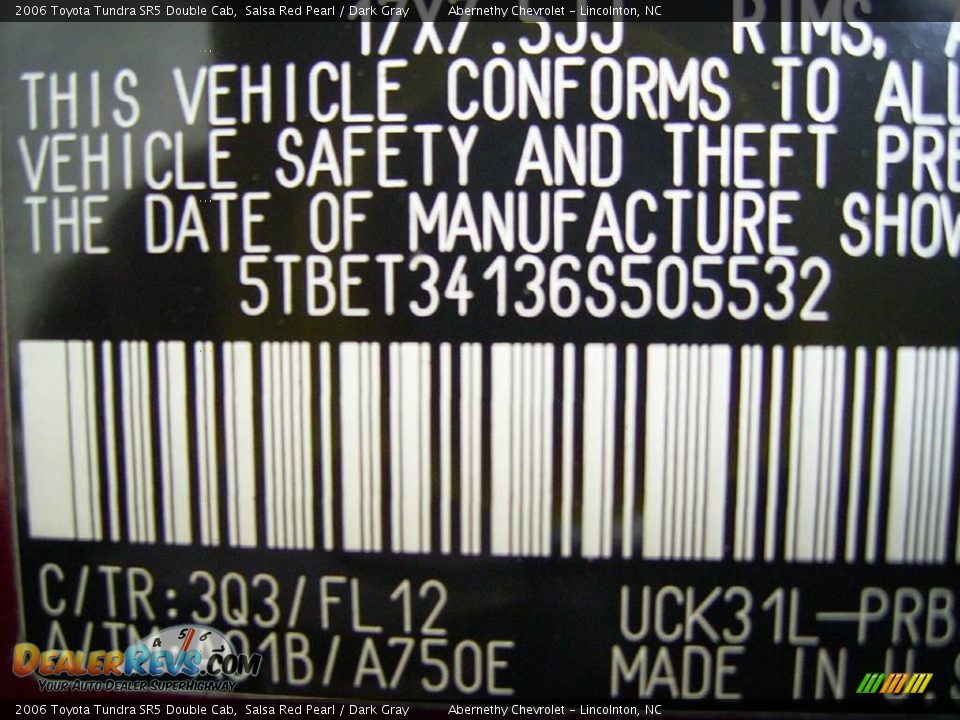 2006 Toyota Tundra SR5 Double Cab Salsa Red Pearl / Dark Gray Photo #11