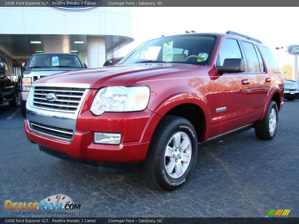2008 Ford Explorer XLT Redfire Metallic / Camel Photo #6