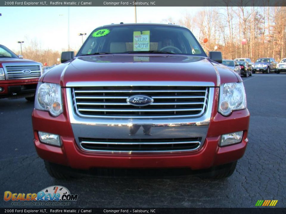 2008 Ford Explorer XLT Redfire Metallic / Camel Photo #7