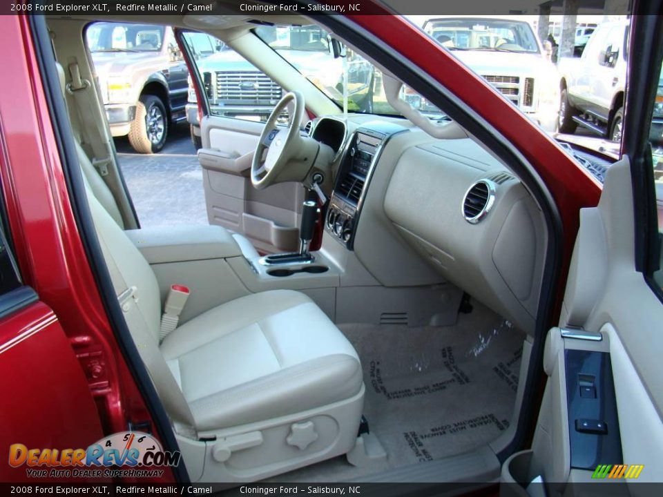 2008 Ford Explorer XLT Redfire Metallic / Camel Photo #12