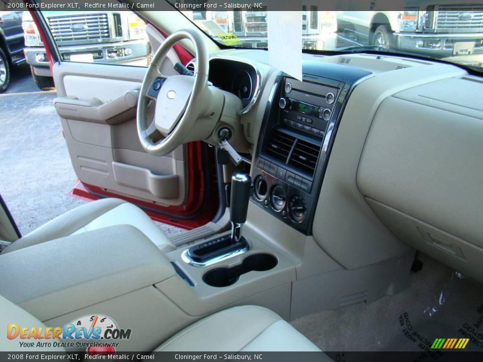 2008 Ford Explorer XLT Redfire Metallic / Camel Photo #13