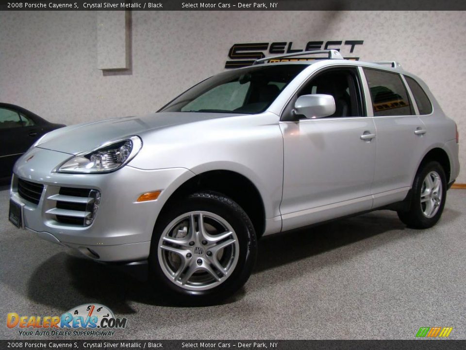 2008 Porsche Cayenne S Crystal Silver Metallic / Black Photo #12